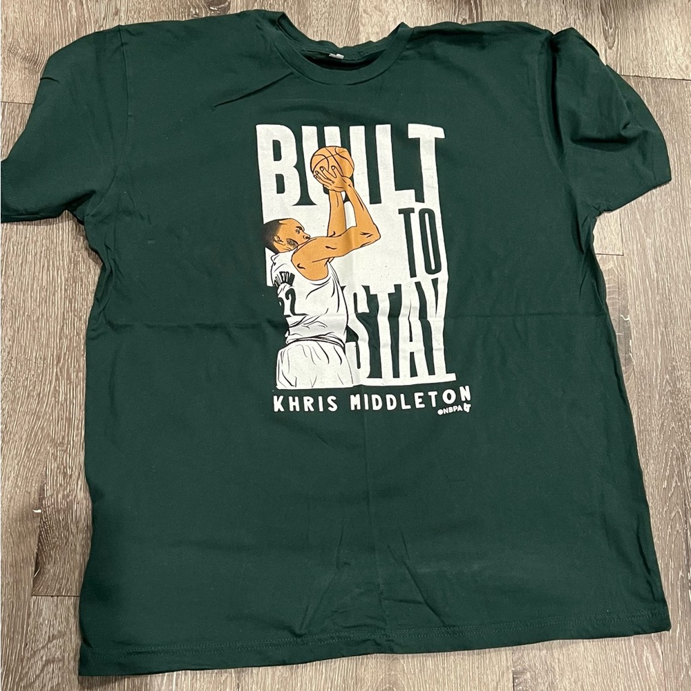 Green Khris Middleton Mens T-Shirt